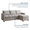 Ver imagem 7 de Sofá com Chaise 4 Lugares Linho Moov Yescasa Cinza Cinza Claro