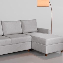 Sofá 3 Lugares com Chaise Moov Yescasa - 8