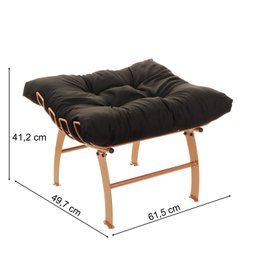 Poltrona Costela com Puff - 4
