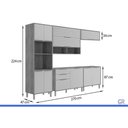 Ver imagem 3 de Kit Modulado 5 Peças Esplêndida CZ589 Titanium MGM