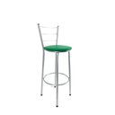 Ver imagem 2 de Kit 3 Banqueta Alta Prata Cozinha Gourmet Americana Balcão:verde