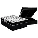 Ver imagem 1 de Cama Box Baú King: Colchão Espuma D45 Luckspuma Gran Luck + Base CRC Suede Black(193x203)