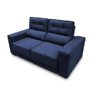 Sofá Retrátil e Reclinável 3 Lugares 1,80m Raissa Suede Azul Rover & Beato - 2