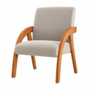 Ver imagem 2 de Poltrona Decorativa Veludo Duda Espresso Móveis Bege Marfim