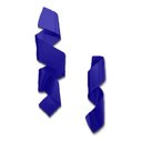 Ver imagem 1 de Kit Decoração 02 Esculturas Parede Abstrato Sala Hall Escritório Loja Home Decor Azul