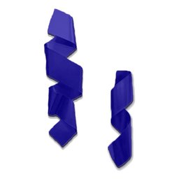 Kit Decoração 02 Esculturas Parede Abstrato Sala Hall Escritório Loja Home Decor Azul - 1