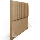 Ver imagem 2 de Cabeceira Cama Box Casal Queen 160 Cm Linho Bege Escuro