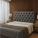 Ver imagem 3 de Cabeceira Cama Box Casal 140cm Valentina Estofada Cinza
