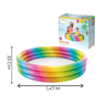 Piscina Infantil Inflável Arco Iris 330 Litros com Inflador Fole de Pé Médio Intex - 5