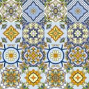 Ver imagem 2 de Adesivo de Azulejo Português Floral Arte Destaque