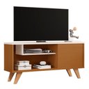 Ver imagem 2 de Rack para TV Bancada Heitor 60 Polegadas 100cm MDP Nature Off White Sal Movelaria