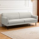 Ver imagem 4 de Sofá 3 Lugares para Sala Living Pés Industrial 220cm Nunno F04 Couríssimo Gelo - Lyam Decor