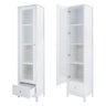 Cristaleira Ditália 1 Porta de Vidro 1 Gaveta E-962 cor:branco - 7