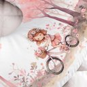Ver imagem 3 de Almofada para Amamentar Bosque Encantado Rosa Menina