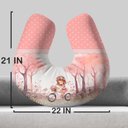 Ver imagem 5 de Almofada para Amamentar Bosque Encantado Rosa Menina