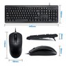 Kit Conjunto Teclado e Mouse com Fio Usb Wired - 4
