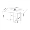 Mesa de Jantar Retangular Iluminata com 4 Cadeiras Fran Mel/blonde/terracota - Casa Giulia - 4
