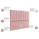 Ver imagem 4 de Cabeceira Estofada Carla 140 Suede Rosa