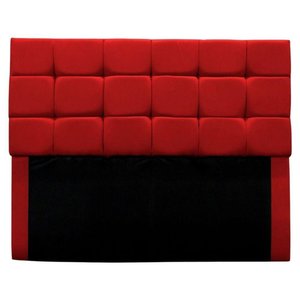 Cabeceira Cama Box Estofada King 195 Cm Bianca Suede Cor:vermelho