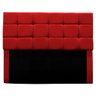 Cabeceira Cama Box Estofada King 195 Cm Bianca Suede Cor:vermelho - 1