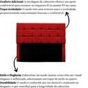 Ver imagem 4 de Cabeceira Cama Box Estofada King 195 Cm Bianca Suede Cor:vermelho