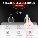Ver mais imagens de Vbgk Cooktop Elétrico de 12" com 2 Zonas, 9 Níveis e Bloqueio Infantil