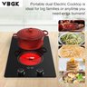 Vbgk Cooktop Elétrico de 12" com 2 Zonas, 9 Níveis e Bloqueio Infantil - 2