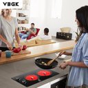 Ver imagem 3 de Vbgk Cooktop Elétrico de 12" com 2 Zonas, 9 Níveis e Bloqueio Infantil