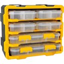 Ver imagem 1 de Organizador Plástico Modular Vonder Opv 099 de Parede ou Bancada com 6 Caixas Organizadoras