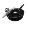Panela Wok Funda Alumínio Antiaderente 24 Tampa de Vidro - 5