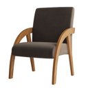 Ver imagem 2 de Poltrona Decorativa Veludo Marrom Duda Espresso Móveis