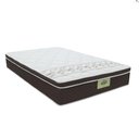 Ver imagem 1 de Colchão King GAZIN Casal Super Molas Ensacadas Euro Top Rubi Gazin 193X203X32Cm Marrom/Branco