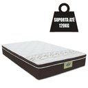Ver imagem 3 de Colchão King GAZIN Casal Super Molas Ensacadas Euro Top Rubi Gazin 193X203X32Cm Marrom/Branco