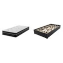 Ver imagem 2 de Conjunto Cama Box Solteiro Zoe Com Molas Ensacadas 088x188x62,4cm Yescasa