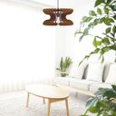 Ver imagem 2 de Luminária Teto tipo Pendente COBRA MDF - Completa - Cor: Marrom