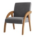 Ver imagem 2 de Poltrona Decorativa Veludo Duda Espresso Móveis