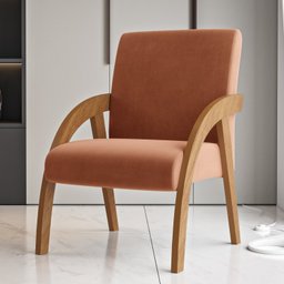 Poltrona Decorativa Veludo Duda Espresso Móveis - 1