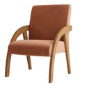 Ver imagem 2 de Poltrona Decorativa Veludo Laranja Duda 59cm Espresso Móveis