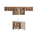 Ver imagem 4 de Cozinha Completa 4 Peças 6 Portas Allure CZ646 Gris Linea