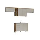Ver imagem 2 de Cozinha Completa 4 Peças 6 Portas Allure CZ646 Gris Linea