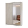 Guarda Roupas Modulado Solteiro com Espelho 176cm 2 Portas de Correr 100% Mdf Royal - 3