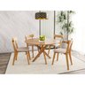 Conjunto Mesa Lisboa com 4 Cadeiras Rafa Espresso Móveis - 1