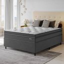 Ver imagem 1 de Conjunto Cama Box Casal Zoe Com Molas Ensacadas 138 x 188 x 65 Yescasa