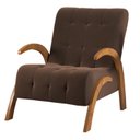 Ver imagem 2 de Poltrona do Papai em Veludo Pés em Mdf Garden