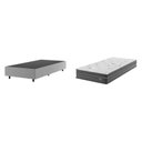 Ver imagem 2 de Conjunto Cama Box Solteiro Zoe Com Molas Ensacadas 088 x 188 x 65 Yescasa