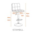 Ver imagem 3 de Kit com 2 Banquetas para Cozinha Gomo Confort Espresso Móveis Preto