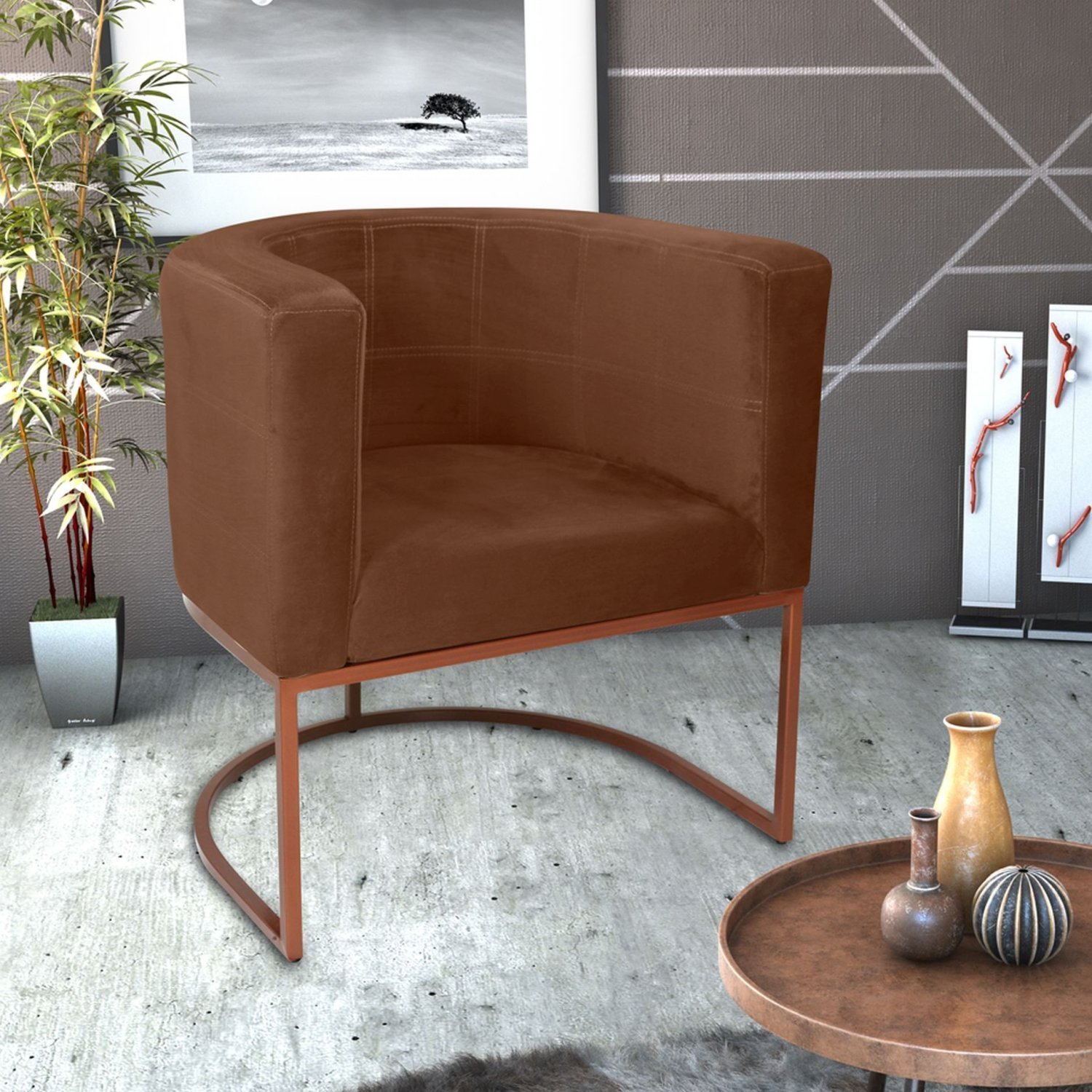 Poltrona Decorativa para Sala de Estar Ibiza - 1