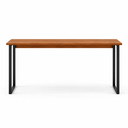 Ver imagem 4 de Mesa Escrivaninha Alika Preto/Canela MDF e Aço 110cm