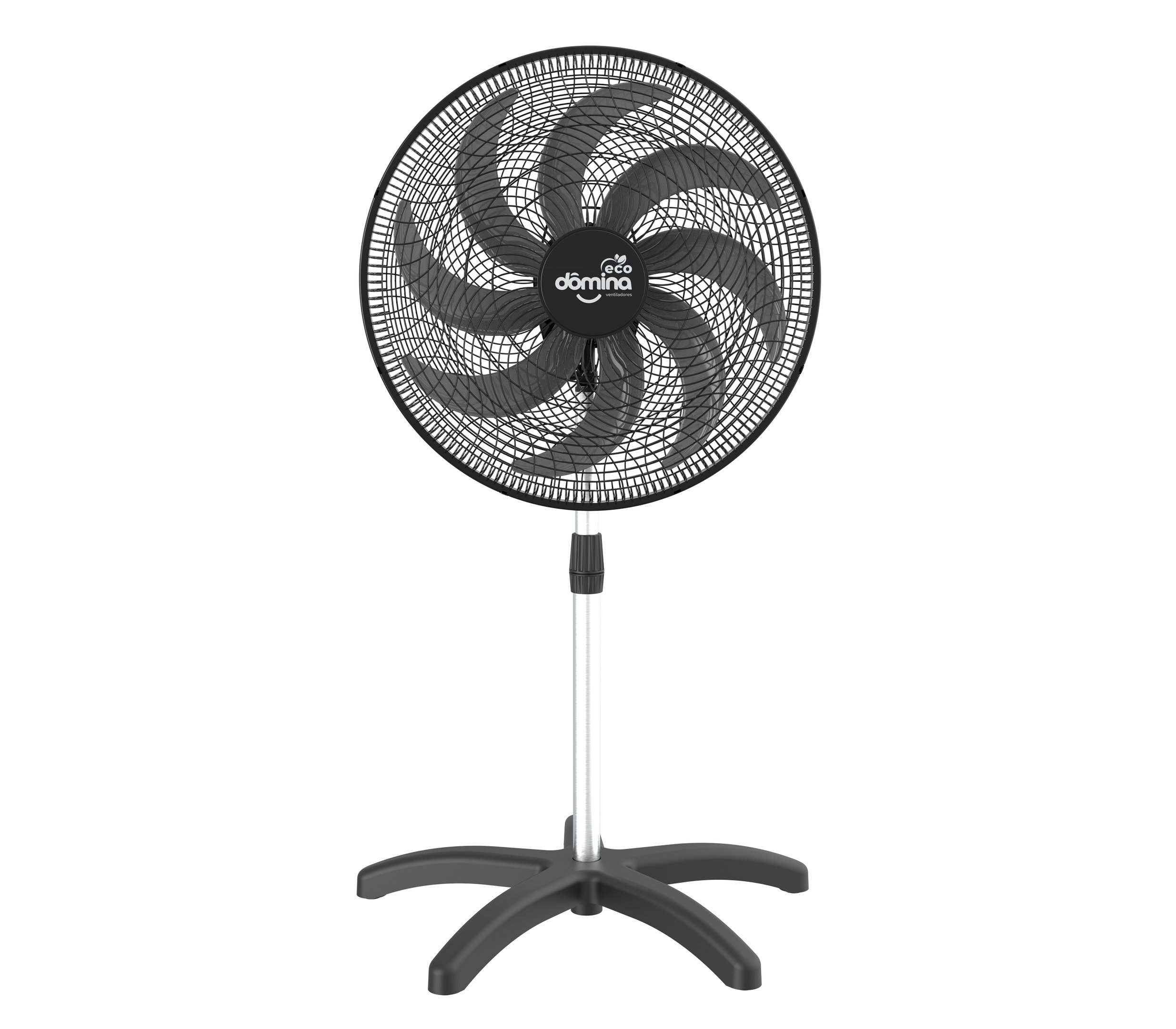 Ventilador de Coluna 60 Cm Domina Quarto Sala Climatizado Chão Resistente Premium Cor Preto