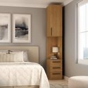 Ver imagem 2 de Armário Modular Mesa de Cabeceira 1 Porta 3 Gavetas 100% MDF Trend Altezza